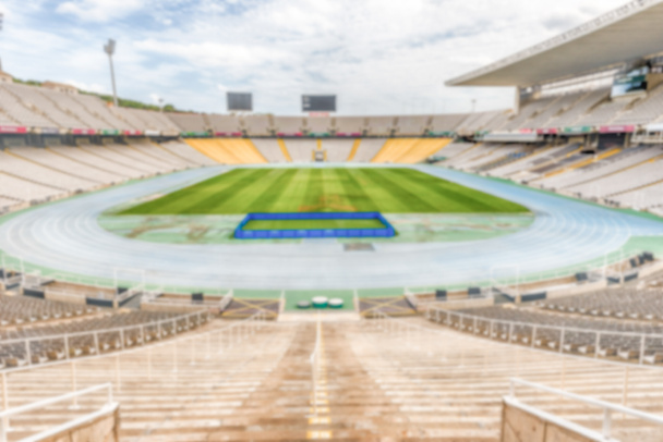 Дефокусований фон з порожнім європейським футбольним стадіоном
 - Фото, зображення