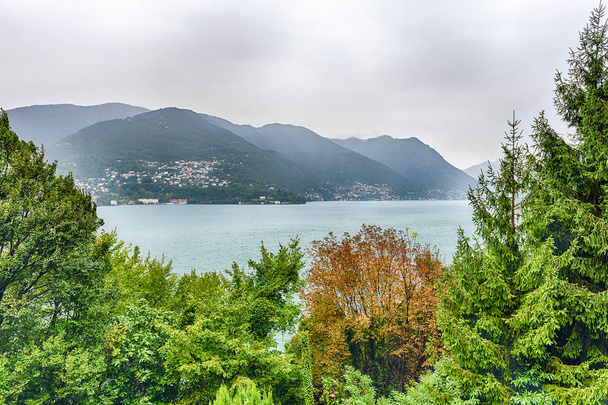 Scenic landscape over the Lake Como, Italy - Photo, Image