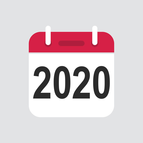2020 Ημερολόγιο εικονίδιο διάνυσμα - Διάνυσμα, εικόνα