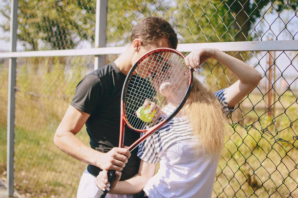 couple doing sporty activities together - Foto, Imagen