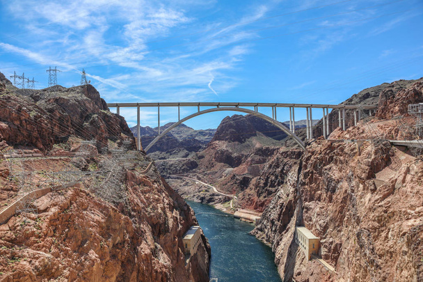 Hoover dam bridge z Arizony do Nevady - Fotografie, Obrázek