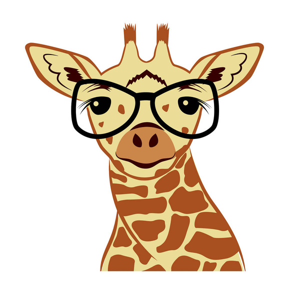 Giraffe head vector graphic illustration. - Vektor, kép