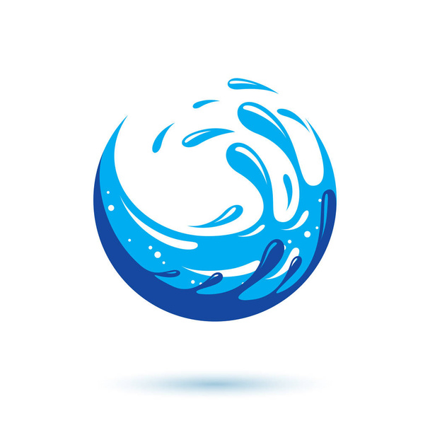 Global water omloop symbool geïsoleerd op witte achtergrond - Vector, afbeelding
