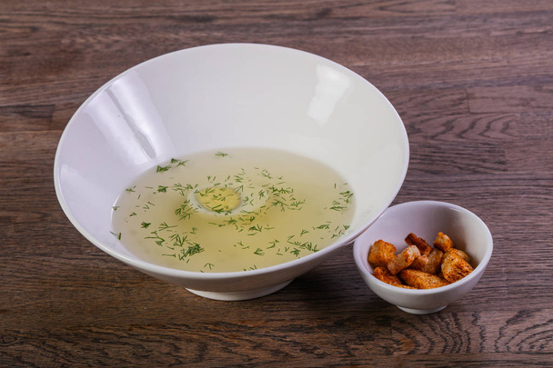 Куриный суп с яйцом
 - Фото, изображение