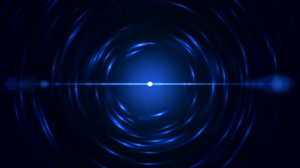 Πολύχρωμο λάμπει σωματιδίων που εκπέμπουν φως Animation - αδιάλειπτη βρόχο μπλε - Πλάνα, βίντεο