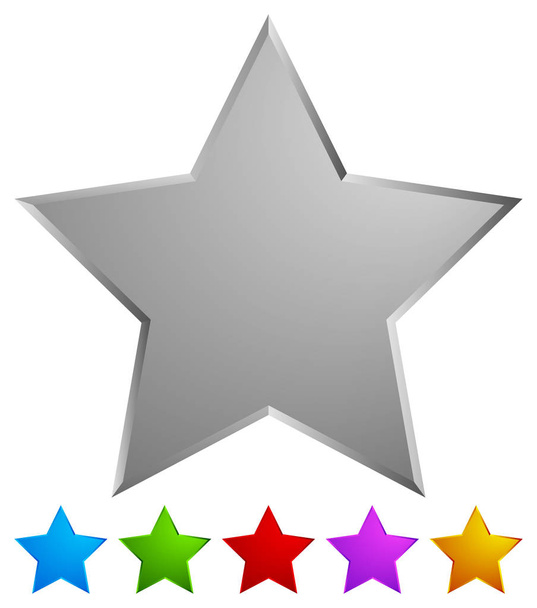Star rating system icon, vector illustration - Vecteur, image