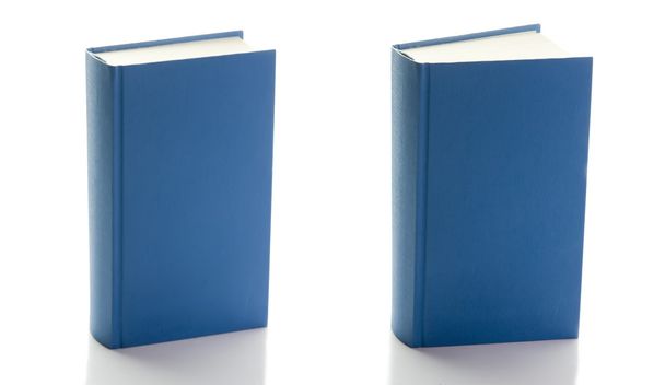 dwie książki blue - Zdjęcie, obraz