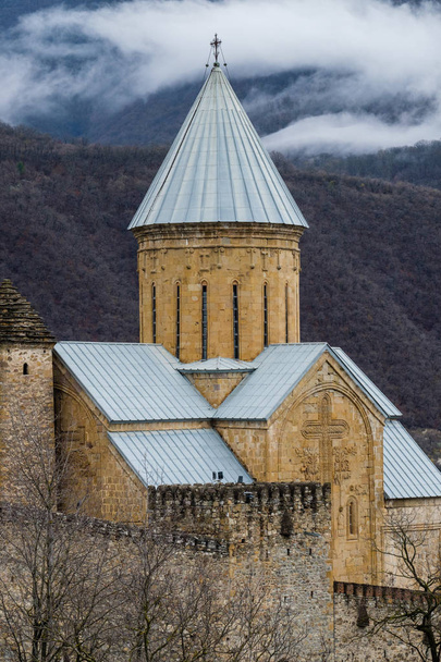 Ananuri castle in winterat sunny day. Georgia - Fotó, kép