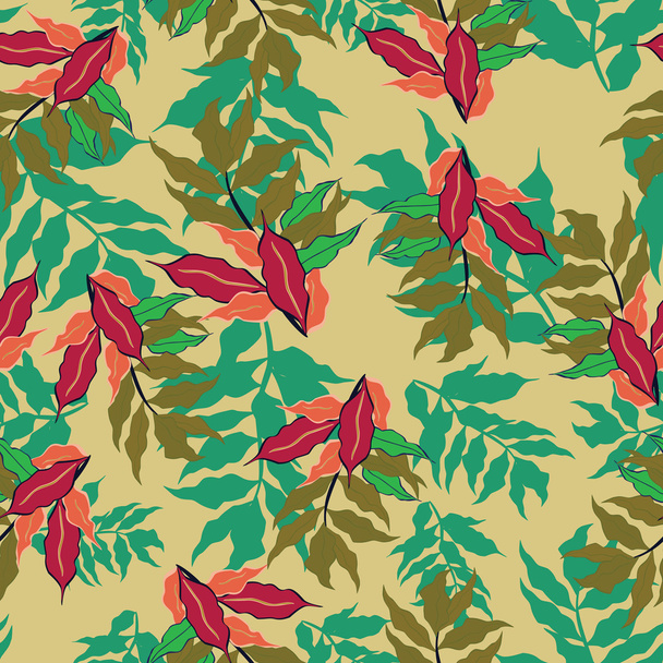 Floral - seamless pattern - Vektor, Bild
