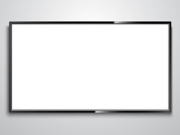White Screen TV - Vector, Imagen