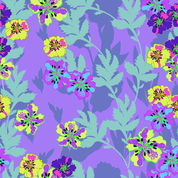 Floral - seamless pattern - Vektor, obrázek