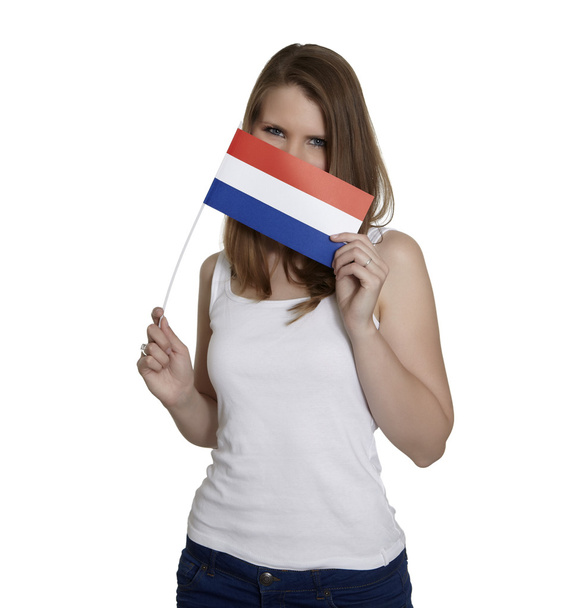 Жінка з Прапор Нідерландів - Фото, зображення