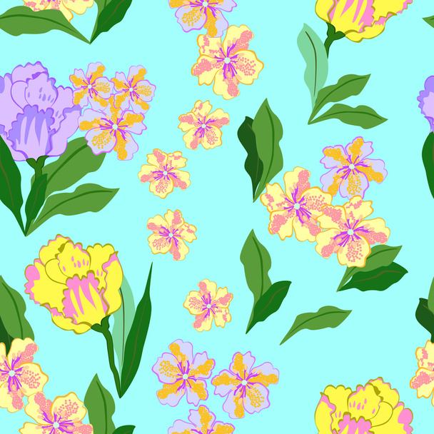 Floral - seamless pattern - Vector, imagen