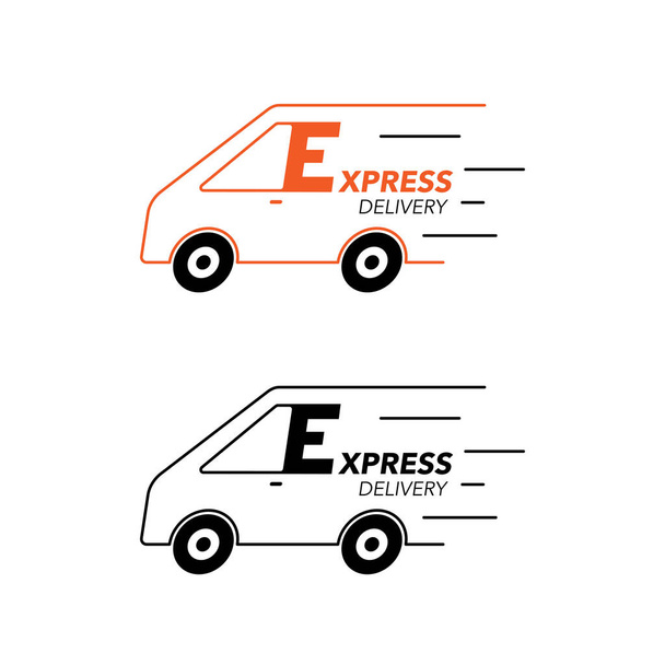 Express Delivery Icon Concept. Truck Service, Order, Worldwide