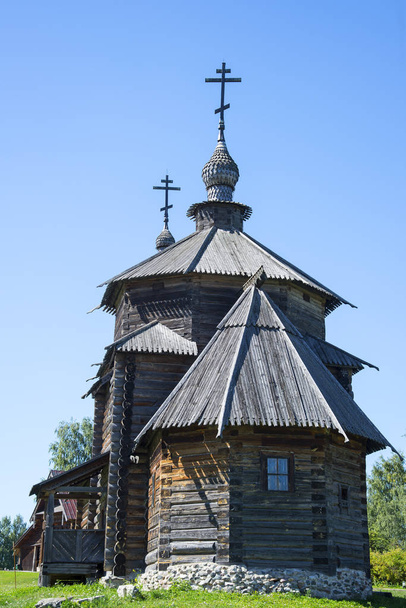 Houten kerk in Suzdal, Gouden Ring van Rusland - Foto, afbeelding