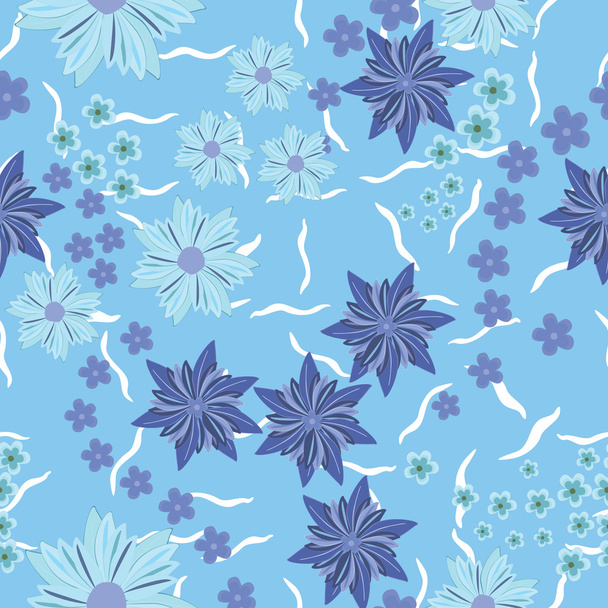 Floral - seamless pattern - Διάνυσμα, εικόνα