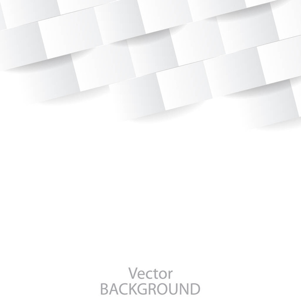 White geometric modern background. Perspective texture for cover design, website background, advertising. Vector - Vetor, Imagem