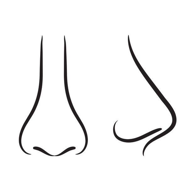 набор ручного рисования носа, векторная иллюстрация запаса
 - Вектор,изображение
