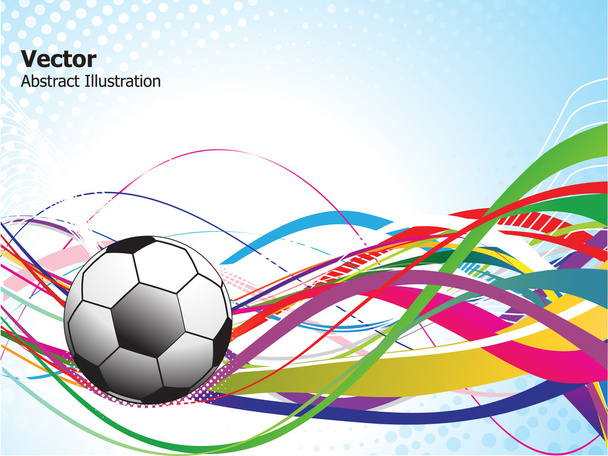абстрактний барвистий футбольний фон
 - Вектор, зображення
