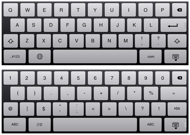 teclado tablet
 - Vetor, Imagem