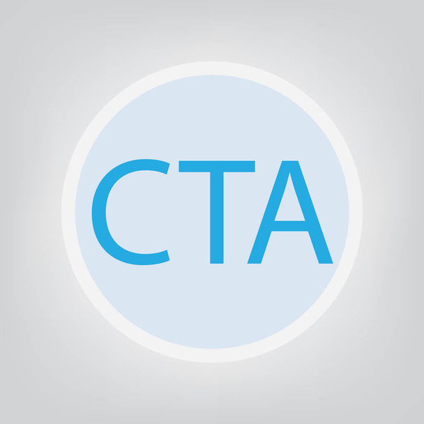 Cta (アクション ・ プラン) の頭字語ベクトル図 - ベクター画像