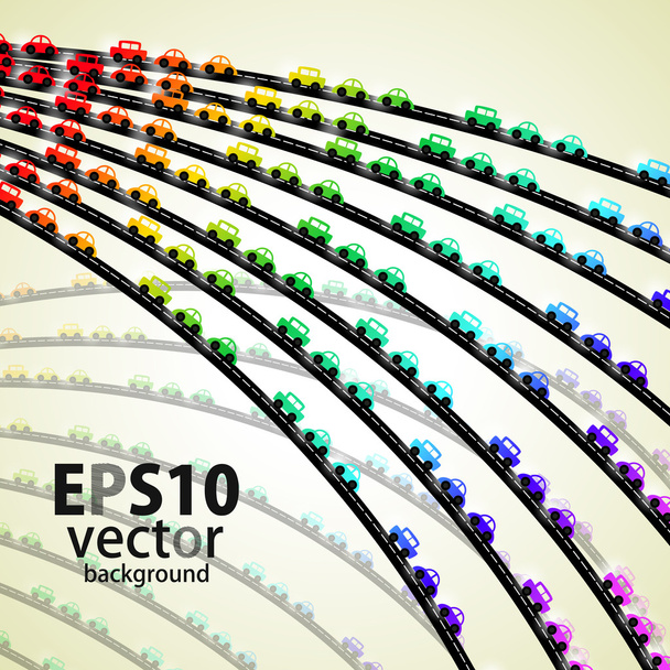 Car background - Vector, Image