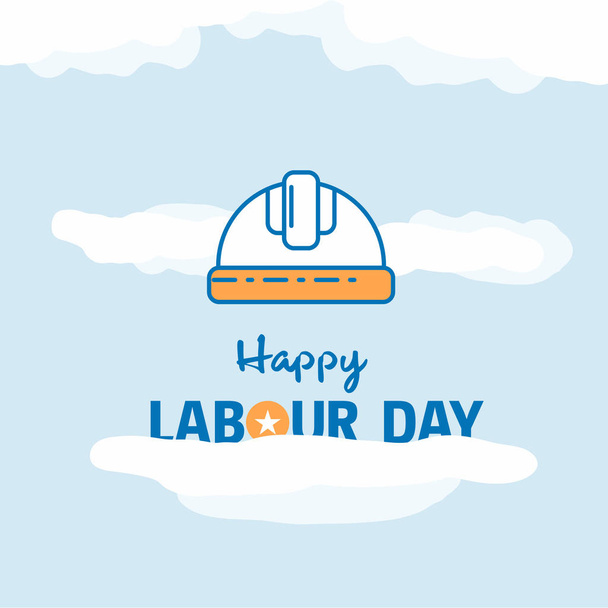 Happy Labour day design - Вектор,изображение