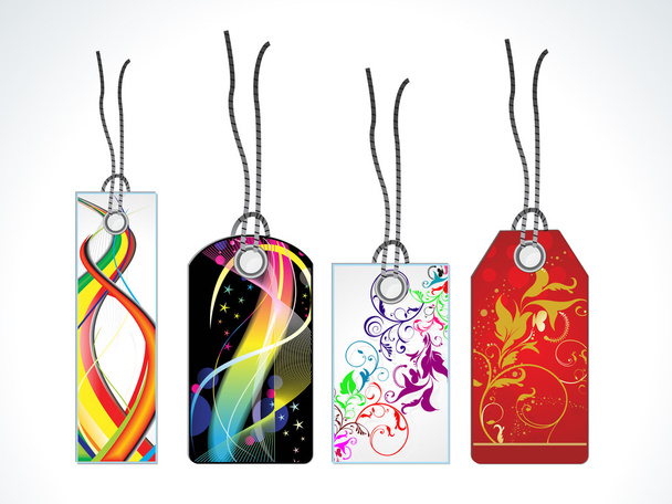 abstract coorful tags - Vector, imagen