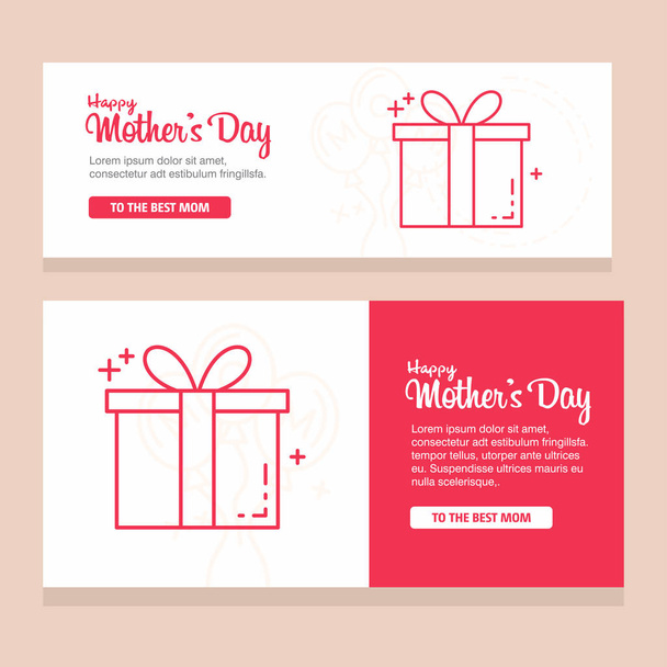 happy mother day, holiday background. can be use for sale advertisement, backdrop. vector - ベクター画像