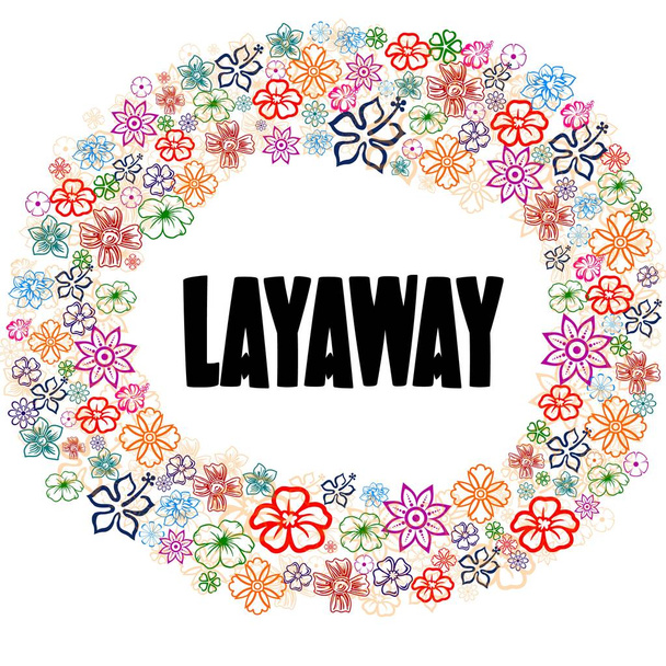 Layaway virág keretben. - Fotó, kép