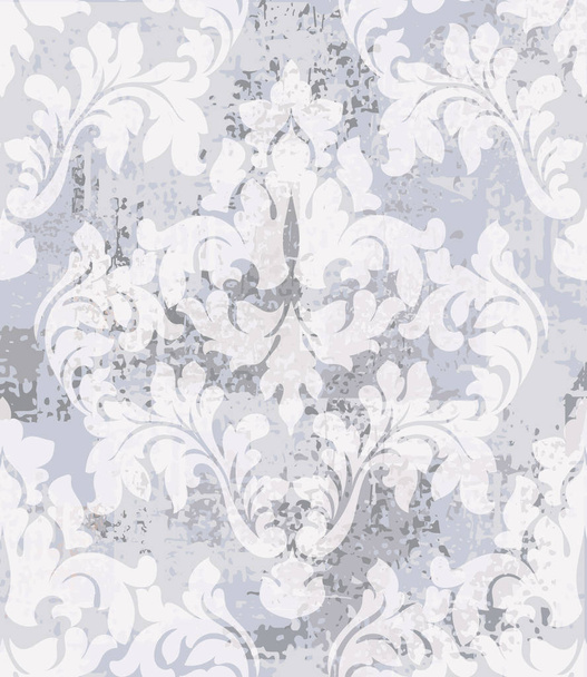 Baroque pattern vintage background Vector. Ornamented texture luxury design. Royal textile decors - Vector, Image