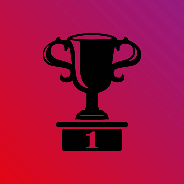 Champions cup vector pictogram - Vector, afbeelding