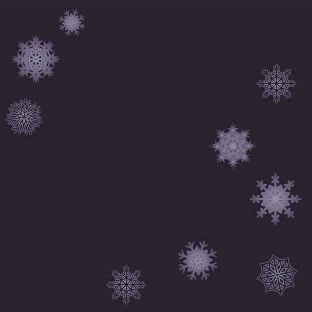 Новогодний вектор с падающими снежинками
 - Вектор,изображение