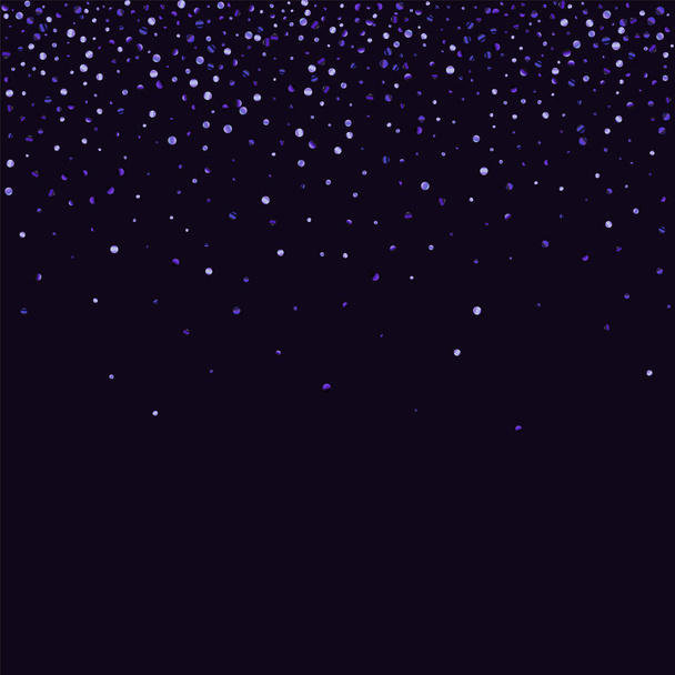 Lilac shine of confetti on a dark background. - Vector, Image