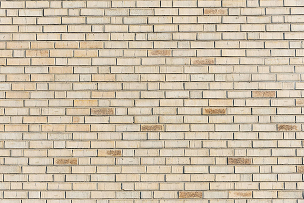 Background from a new beige brick wall - Photo, Image