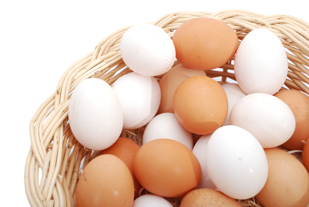 Eggs in basket - Photo, Image