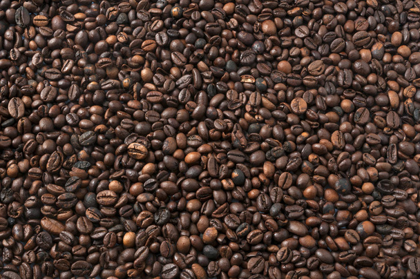 Pražená kávová zrna pozadí - Fotografie, Obrázek
