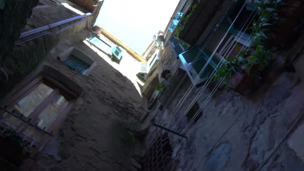 Узкая пешеходная улица со старым европейским городом
 - Кадры, видео