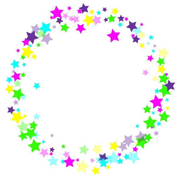 Estrellas multicolores de confeti
. - Vector, Imagen