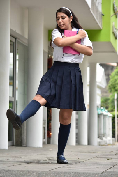 Cute Student Teenager School Girl Posing - Fotografie, Obrázek