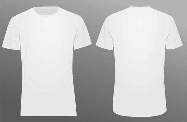 Шаблон белой футболки. векторная иллюстрация
 - Вектор,изображение