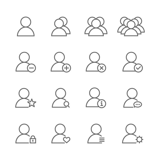 Iconos del esquema vectorial Usuario y Avatar
 - Vector, Imagen