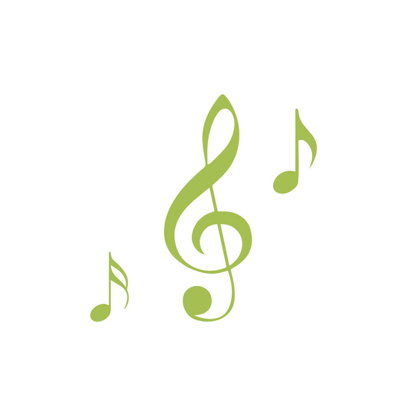 Imagen vectorial de un icono de nota musical
. - Vector, imagen