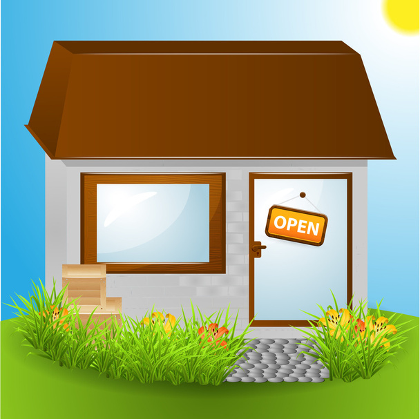 Open house - vector illustration - Vector, Image