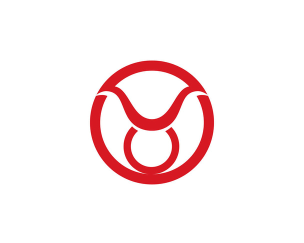 Toro Tauro Logo Plantilla vector icono ilustración
, - Vector, Imagen