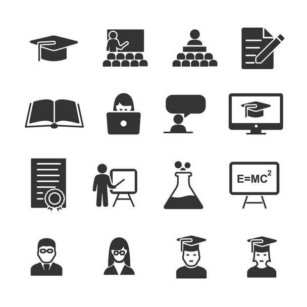 Vector image set of education icons. - Vector, Image