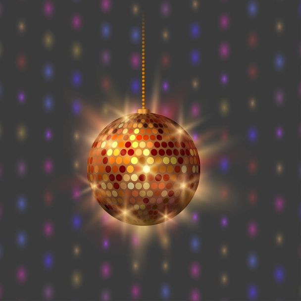 Disco bola discoteca música festa noite clube dança equipamento vetor ilustração
. - Vetor, Imagem