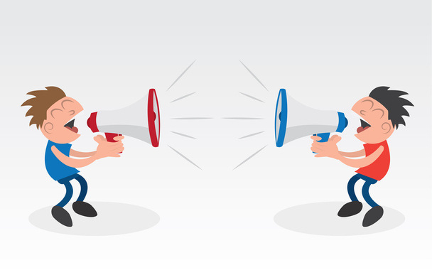 Megaphone Yelling Competing - Vector, Image