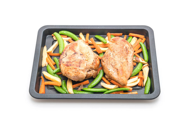 grilled chicken breast with vegetable - Φωτογραφία, εικόνα