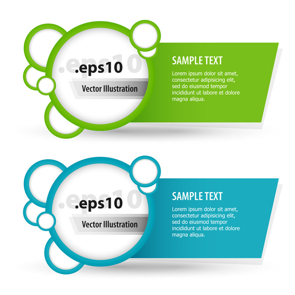 Vector set of banners. - Vector, Image